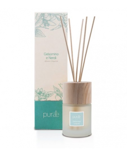 PURAE DIFFUSORE BASTONCINI 100 ML MANDARINO E LITSEA - Farmacia-flash.it