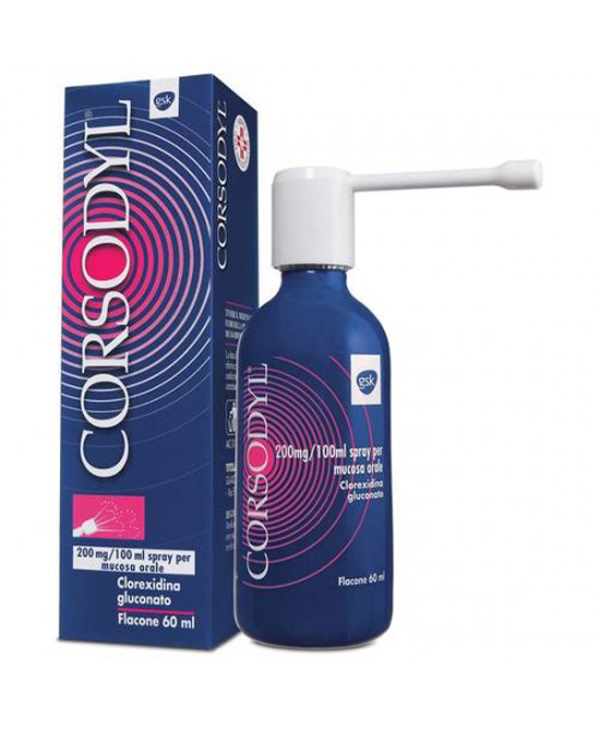 CORSODYL*SPRAY 60ML200MG/100ML - Farmacia-flash.it