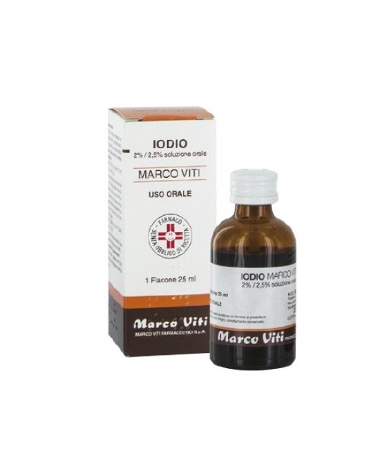 IODIO OS SOLUZ MV*25ML 2%+2,5% - Farmacia-flash.it