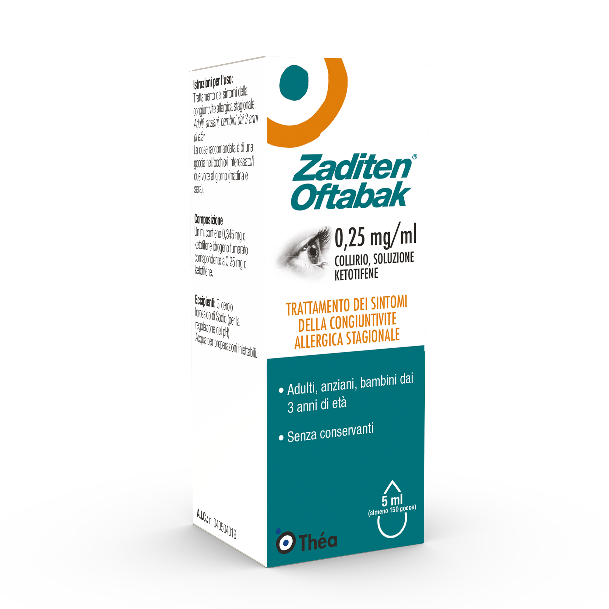 ZADITEN OFTABAK*COLL FL 5ML - Farmacia-flash.it