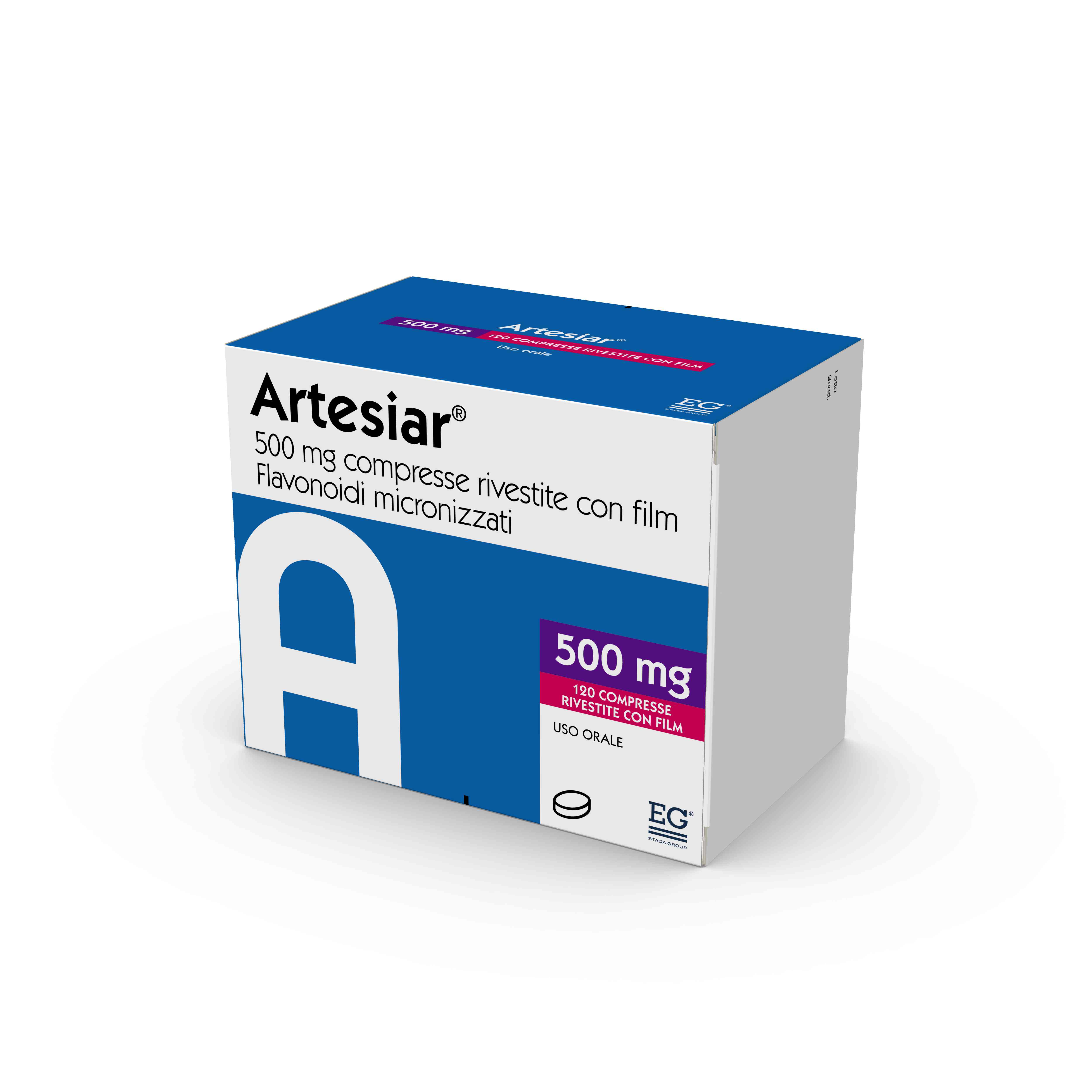 ARTESIAR*120CPR RIV 500MG - Farmacia-flash.it