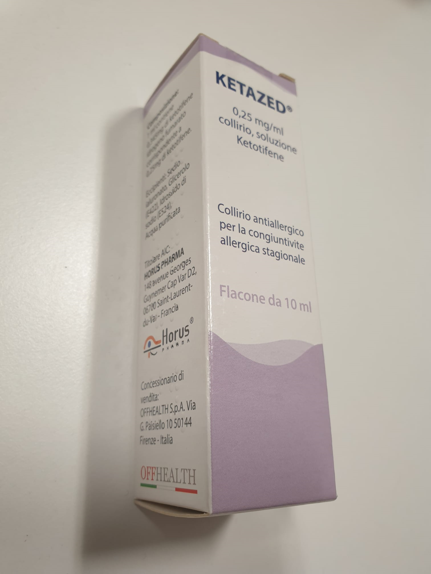 KETAZED*COLL 1FL 10ML0,25MG/ML - Farmacia-flash.it