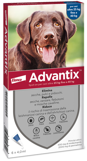 ADVANTIX SPOT ON*6PIP 25-40KG - Farmacia-flash.it