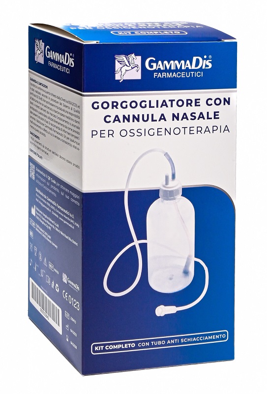 GORGOGLIATORE PER OSSIGENOTERAPIA CON OCCHIALE + CANNULA NASALE - Farmacia-flash.it