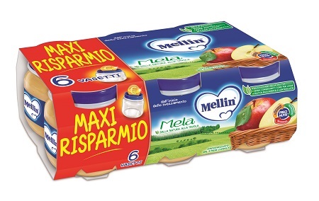 MELLIN OMOGENEIZZATO MELA 100 G 6 PEZZI - Farmacia-flash.it