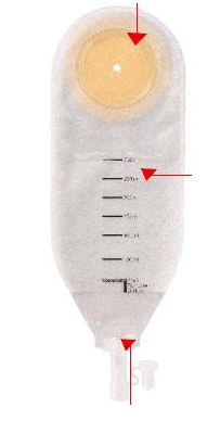 SACCA PER DRENAGGIO DELLE FERITE STERILE COLOPLAST CAPACITA' MIDI 300ML 10 PEZZI ARTICOLO 2215 - Farmacia-flash.it