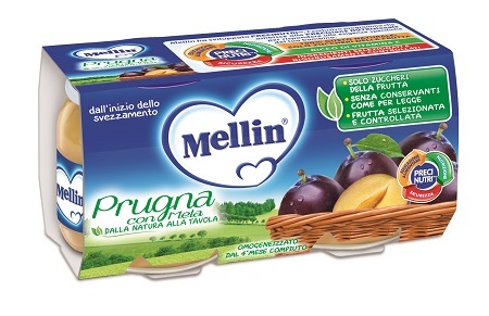MELLIN OMOGENEIZZATO PRUGNA MELA 100 G 2 PEZZI - Farmacia-flash.it