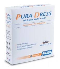 GARZA IDROFILA PURA DRESS 10X10CM 100 PEZZI - Farmacia-flash.it