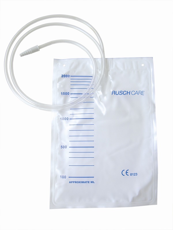 SACCA DI DRENAGGIO LETTO PER INCONTINENZA 2000ML IN PVC CON VALVOLA DI NON RITORNO CON TUBO DI RACCORDO 90CM MONOUSO DIAMETRO 5X7MM 30 PEZZI - Farmacia-flash.it