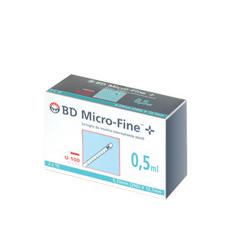 SIRINGA INSULINA BECTON DICKINSON 0,5 ML 100 UI AGO GAUGE 29 30 PEZZI - Farmacia-flash.it