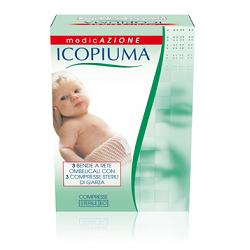 BENDA ICOPIUMA A COMPRESSIONE FISIOLOGICA RETE OMBELICALE CON GARZE STERILI 1 PEZZO - Farmacia-flash.it