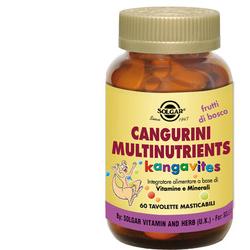 CANGURINI MULTINUTRIENTS FRUTTI BOSCO 60 COMPRESSE - Farmacia-flash.it