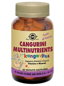 CANGURINI MULTINUTRIENTS FRUTTI TROPICALI 60 COMPRESSE - Farmacia-flash.it