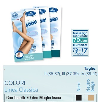 SAUBER GAMBALETTO 70 MAGLIA LISCIA NERO 3 LINEA CLASSICA - Farmacia-flash.it