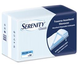 TRAVERSA SALVAMATERASSO PER INCONTINENZA SERENITY CLASSIC MISURA 80X180CM 15 PEZZI - Farmacia-flash.it