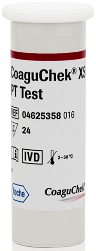 STRISCE REATTIVE PER APPARECCHIO UTODIAGNOSTICO COAGUCHEK XS PT TEST 6 PEZZI - Farmacia-flash.it