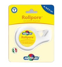 CEROTTO IN ROCCHETTO MASTER-AID ROLLPORE TESSUTO NON TESSUTO CON DISPENSER 2,5CM X 5 M - Farmacia-flash.it
