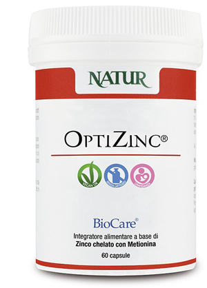 OPTIZINC 60 CAPSULE VEGETALI 379 MG - Farmacia-flash.it