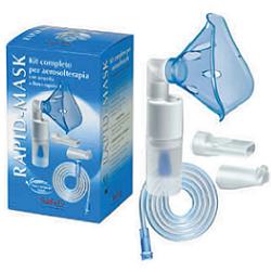 KIT COMPLETO PRONTEX RAPID MASK PER AEROSOLTERAPIA CON AMPOLLA PLASTICA +MASCHERA PER ADULTI +TUBO PRESSIONE +ACCESSORIO NASALE +BOCCHERUOLA - Farmacia-flash.it