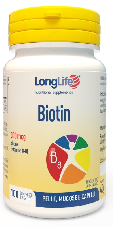LONGLIFE BIOTIN 100 COMPRESSE - Farmacia-flash.it