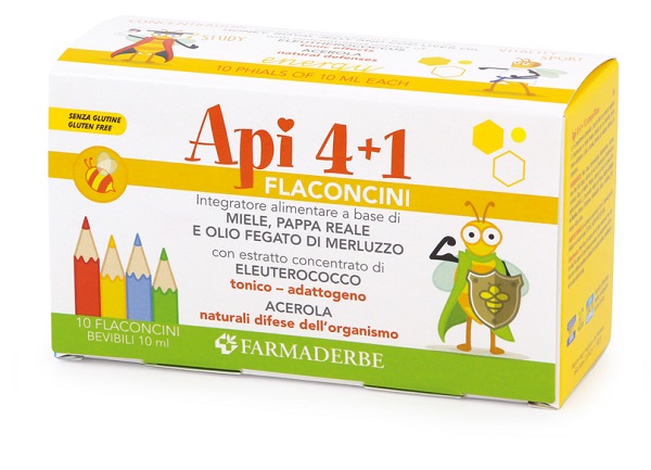 APIQUATTRO + 1 10 FLACONCINI DA 10 ML - Farmacia-flash.it