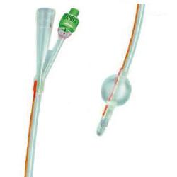 CATETERE FOLEY IN SILICONE TRASPARENTE A 2 VIE CON PALLONCINO 5-10ML DIAMETRO CH18 6,00MM LUNGHEZZA 40CM - Farmacia-flash.it