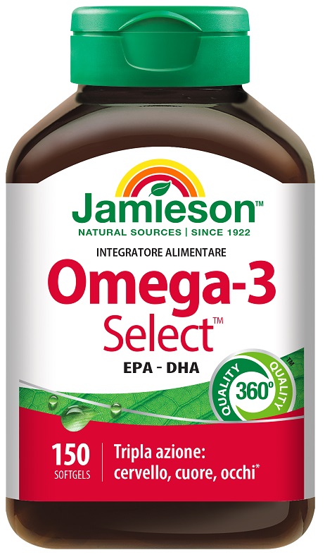 OMEGA-3 SELECT JAMIESON 150 PERLE - Farmacia-flash.it
