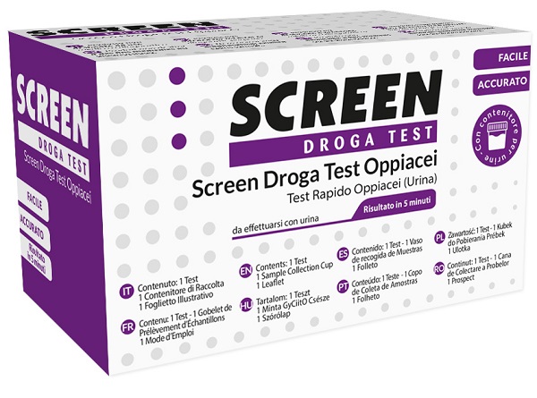 DROGA TEST CHE RILEVA UNA SOSTANZA OPPIACEI EROINA SCREEN DROGA TEST OPPIACEI - Farmacia-flash.it