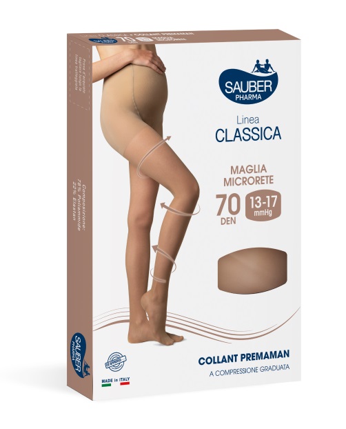 SAUBER COLLANT 70 DENARI PREMAMAN MAGLIA MICRORETE NEUTRO BEIGE 4 LINEA CLASSICA - Farmacia-flash.it
