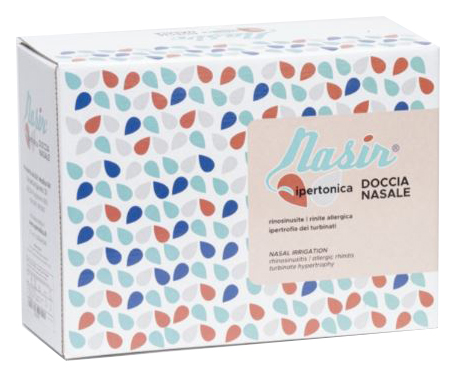 NASIR LAVAGGIO NASALE SOLUZIONE IPERTONICA KIT COMPOSTO DA 3 SACCHE 250 ML + 3 BLISTER - Farmacia-flash.it