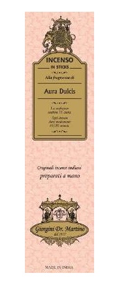 INCENSO AURA DULCIS 10 STICKS - Farmacia-flash.it