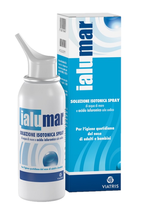 SOLUZIONE ISOTONICA SPRAY DI ACQUA DI MARE ACIDO IALURONICO SALE SODICO PER IGIENE NASO ADULTI E BAMBINI 100ML - Farmacia-flash.it