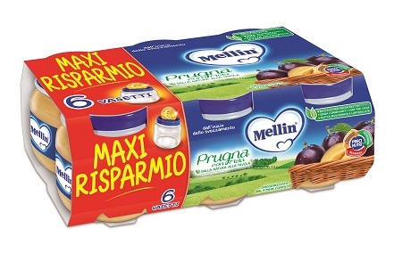 MELLIN OMOGENEIZZATO PRUGNA MELA 100 G 6 PEZZI - Farmacia-flash.it