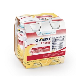 RESOURCE ENERGY VANIGLIA 4 BOTTIGLIE 200 ML NUOVO PACKAGING - Farmacia-flash.it