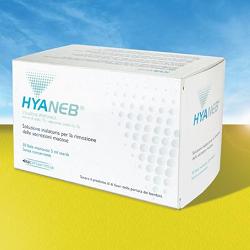 SOLUZIONE IPERTONICA DA NEBULIZZARE HYANEB SODIO CLORURO 7%  ACIDO IALURONICO 0,1% 30 FIALE 5 ML - Farmacia-flash.it