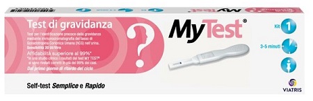TEST DI GRAVIDANZA RAPIDO HCG MYTEST 1 PEZZO - Farmacia-flash.it