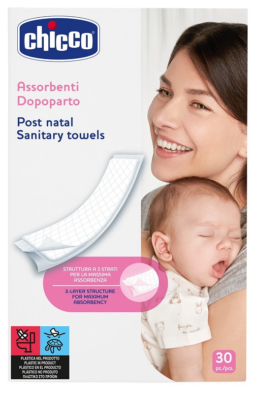 CHICCO ASSORBENTI PROTECTION POSTPARTO 30 PEZZI - Farmacia-flash.it
