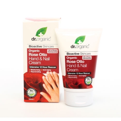 DR ORGANIC ROSE OTTO ROSA HAND NAIL CREAM CREMA MANI 125 ML - Farmacia-flash.it