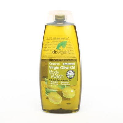 DR ORGANIC VIRGIN OLIVE OIL OLIO DI OLIVA BODY WASH DETERGENTE CORPO 250 ML - Farmacia-flash.it