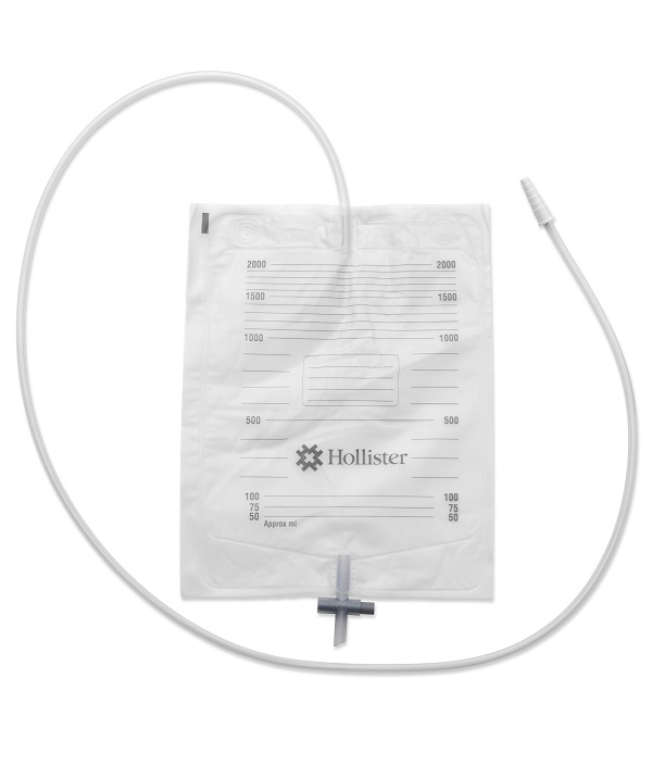 SACCA URINA DA LETTO HOLLISTER CON ANTIREFLUSSO E RUBINETTO DI SCARICO TUBO 130 CM 30 PEZZI - Farmacia-flash.it