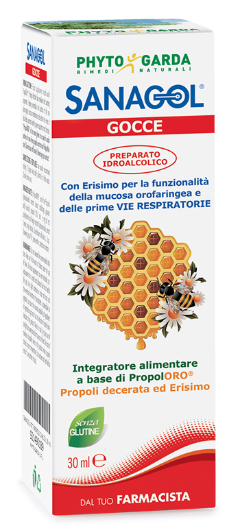 SANAGOL GOCCE PROPOLI ESTRATTO IDROALCOLICO 30 ML - Farmacia-flash.it