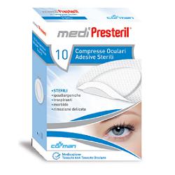GARZA COMPRESSA OCULARE MEDIPRESTERIL ADESIVA 10 PEZZI - Farmacia-flash.it