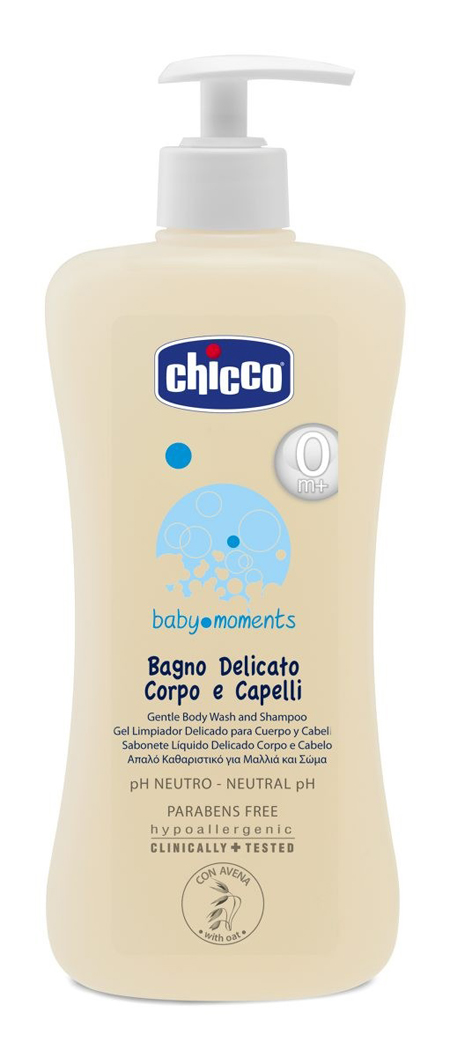 CHICCO COSMETICI BABY MOMENTS CORPO CAPELLI 500 ML - Farmacia-flash.it