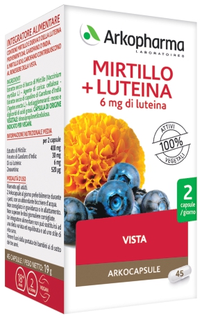 ARKO CAPSULE MIRTILLO+LUTEINA 45 CAPSULE - Farmacia-flash.it