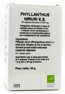 PHYLLANTHUS NIRURI ESTRATTO SECCO 60 CAPSULE - Farmacia-flash.it