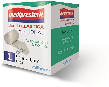 BENDA ELASTICA ORLATA IDEAL MEDIPRESTERIL CM5X450 - Farmacia-flash.it