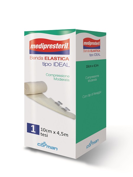 BENDA ELASTICA MEDIPRESTERIL IDEAL CM10X45MT - Farmacia-flash.it