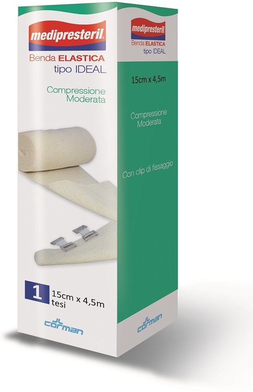 BENDA ELASTICA MEDIPRESTERIL IDEAL CM15X45MT - Farmacia-flash.it