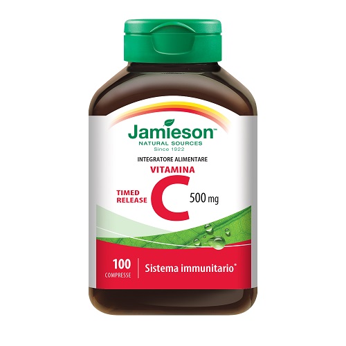 VITAMINA C 500 TIMED RELEASE GUSTO ARANCIA 100 COMPRESSE MASTICABILI - Farmacia-flash.it
