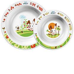 AVENT SET 2 PIATTI FONDI 6 MESI+ - Farmacia-flash.it